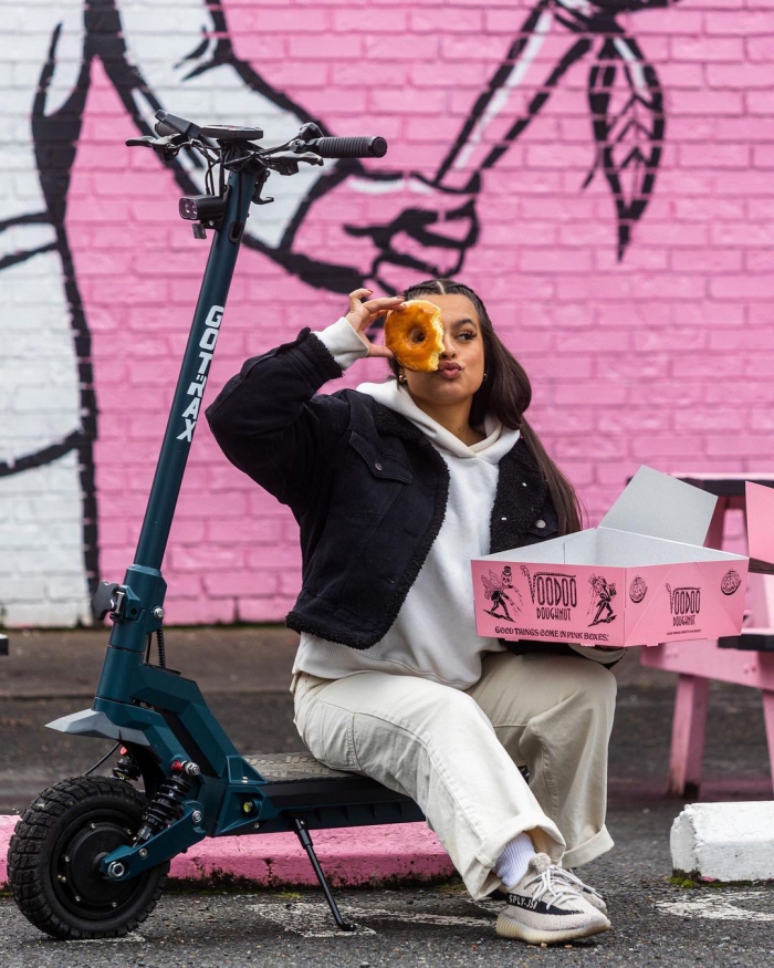 @ridegotrax Photo by GOTRAX in VooDoo Doughnut - Portland, Oregon